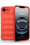 Mey İthalat®  iPhone 16E Kılıf Optimum Silikon - Kırmızı