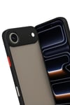 Mey İthalat®  iPhone 17 Air Kılıf Montreal Silikon Kapak - Siyah