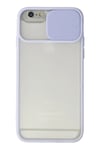 Mey İthalat®  iPhone 6 Kılıf Palm Buzlu Kamera Sürgülü Silikon - Lila