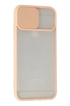 Mey İthalat®  iPhone 6 Kılıf Palm Buzlu Kamera Sürgülü Silikon - Pembe