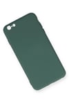 Mey İthalat®  iPhone 6 Plus Kılıf Nano içi Kadife Silikon - Koyu Yeşil