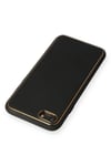 Mey İthalat®  iPhone 7 Kılıf Coco Deri Silikon Kapak - Siyah