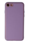 Mey İthalat®  iPhone 7 Kılıf Coco Deri Silikon Kapak - Lila