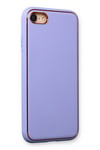 Mey İthalat®  iPhone 7 Kılıf Coco Deri Silikon Kapak - Açık Lila