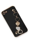 Mey İthalat®  iPhone 7 Kılıf Esila Silikon - Siyah