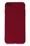 Mey İthalat®  iPhone 7 Plus Kılıf First Silikon - Bordo
