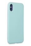 Mey İthalat®  iPhone X Kılıf First Silikon - Turkuaz