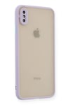 Mey İthalat®  iPhone X Kılıf Montreal Silikon Kapak - Mor