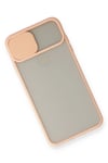 Mey İthalat®  iPhone X Kılıf Palm Buzlu Kamera Sürgülü Silikon - Pembe