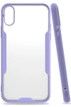 Mey İthalat®  iPhone X Kılıf Platin Silikon - Lila