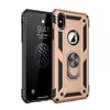 Mey İthalat®  iPhone X Kılıf Sofya Yüzüklü Silikon Kapak - Gold