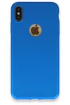 Mey İthalat®  iPhone XS Max Kılıf First Silikon - Mavi