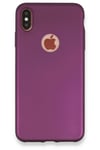 Mey İthalat®  iPhone XS Max Kılıf First Silikon - Mürdüm