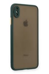 Mey İthalat®  iPhone XS Max Kılıf Montreal Silikon Kapak - Yeşil