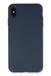 Mey İthalat®  iPhone XS Max Kılıf Nano içi Kadife Silikon - Lacivert