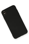 Mey İthalat®  iPhone XS Max Kılıf Nano içi Kadife Silikon - Siyah