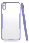Mey İthalat®  iPhone XS Max Kılıf Platin Silikon - Lila