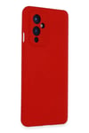 Mey İthalat®  One Plus 9 Kılıf Nano içi Kadife Silikon - Kırmızı