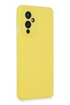 Mey İthalat®  One Plus 9 Kılıf Nano içi Kadife Silikon - Sarı