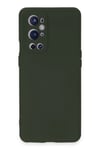 Mey İthalat®  One Plus 9 Pro Kılıf Nano içi Kadife Silikon - Koyu Yeşil