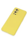 Mey İthalat®  One Plus 9 Pro Kılıf Nano içi Kadife Silikon - Sarı