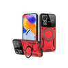 Mey İthalat®  Realme 11 Pro Plus Joy Lens Standlı Kapak - Kırmızı