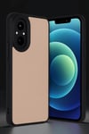Mey İthalat®  Realme 12 Lite Kılıf Aras Deri Kapak - Pudra