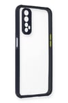 Mey İthalat®  Realme 7 Kılıf Miami Şeffaf Silikon - Lacivert