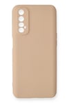 Mey İthalat®  Realme 7 Kılıf Nano içi Kadife Silikon - Pudra