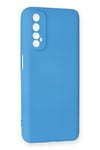 Mey İthalat®  Realme 7 Kılıf Nano içi Kadife Silikon - Mavi