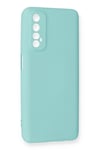 Mey İthalat®  Realme 7 Kılıf Nano içi Kadife Silikon - Turkuaz