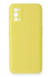Mey İthalat®  Realme 7 Pro Kılıf Nano içi Kadife Silikon - Sarı