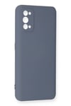 Mey İthalat®  Realme 7 Pro Kılıf Nano içi Kadife Silikon - Gri