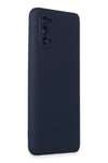 Mey İthalat®  Realme 7 Pro Kılıf Nano içi Kadife Silikon - Lacivert