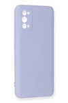 Mey İthalat®  Realme 7 Pro Kılıf Nano içi Kadife Silikon - Lila