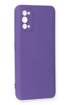 Mey İthalat®  Realme 7 Pro Kılıf Nano içi Kadife Silikon - Mor