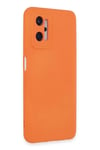 Mey İthalat®  Realme 9i 4G Kılıf Nano içi Kadife Silikon - Turuncu