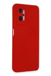 Mey İthalat®  Realme 9i 4G Kılıf Nano içi Kadife Silikon - Kırmızı