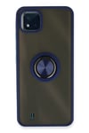 Mey İthalat®  Realme C11 2021 Kılıf Montreal Yüzüklü Silikon Kapak - Lacivert