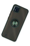 Mey İthalat®  Realme C11 2021 Kılıf Montreal Yüzüklü Silikon Kapak - Yeşil