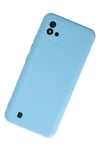 Mey İthalat®  Realme C11 2021 Kılıf Nano içi Kadife Silikon - Mavi