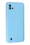 Mey İthalat®  Realme C11 2021 Kılıf Nano içi Kadife Silikon - Mavi