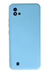 Mey İthalat®  Realme C11 2021 Kılıf Nano içi Kadife Silikon - Mavi