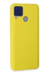 Mey İthalat®  Realme C15 Kılıf Nano içi Kadife Silikon - Sarı
