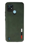 Mey İthalat®  Realme C21 Kılıf Loop Deri Silikon - Yeşil