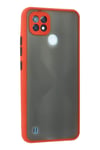Mey İthalat®  Realme C21 Kılıf Montreal Silikon Kapak - Kırmızı
