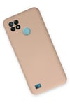 Mey İthalat®  Realme C21 Kılıf Nano içi Kadife Silikon - Pudra