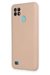 Mey İthalat®  Realme C21 Kılıf Nano içi Kadife Silikon - Pudra
