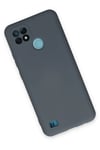 Mey İthalat®  Realme C21 Kılıf Nano içi Kadife Silikon - Gri
