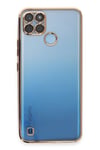 Mey İthalat®  Realme C25Y Kılıf  Lensli Silikon - Gold